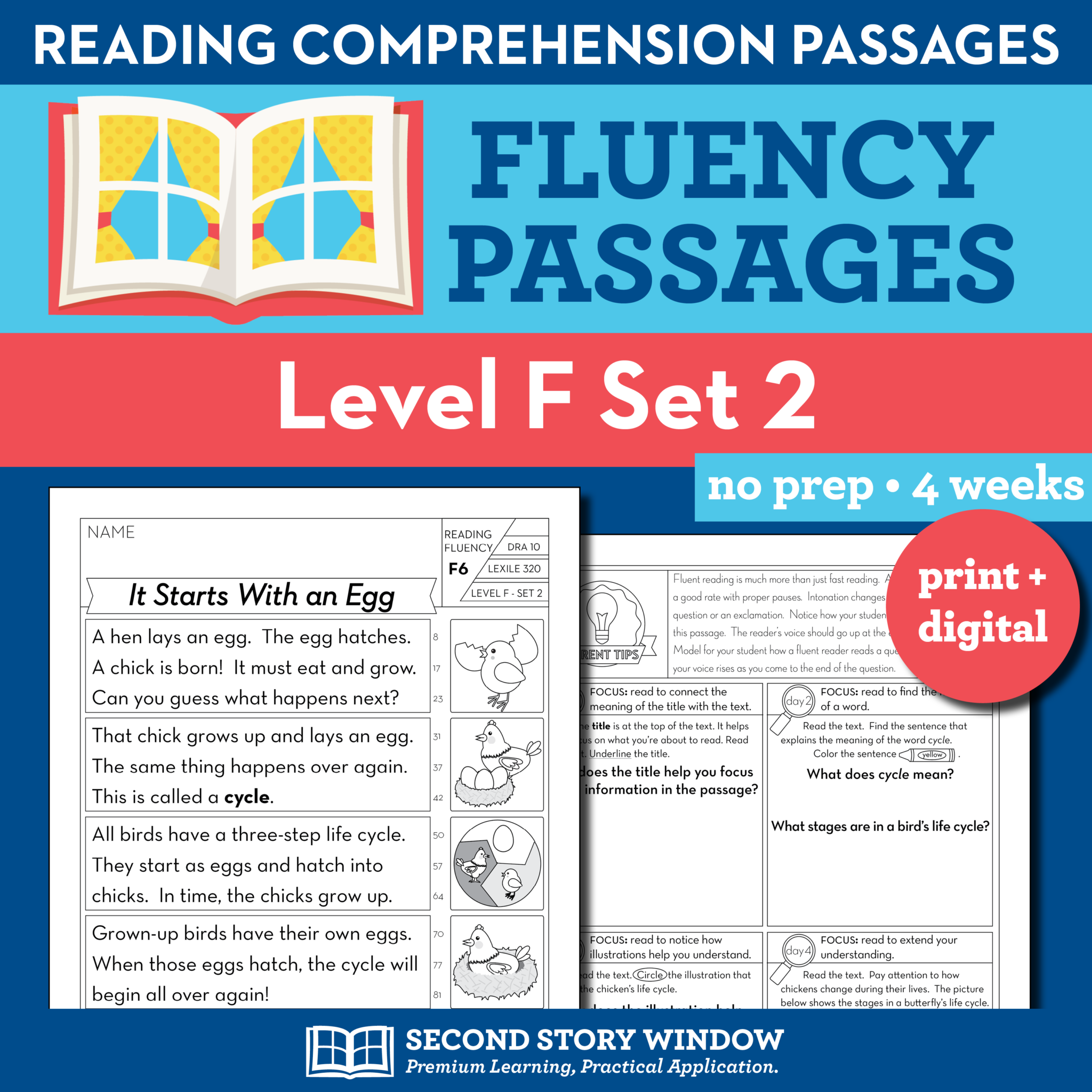 reading-fluency-homework-level-f-set-2-second-story-window