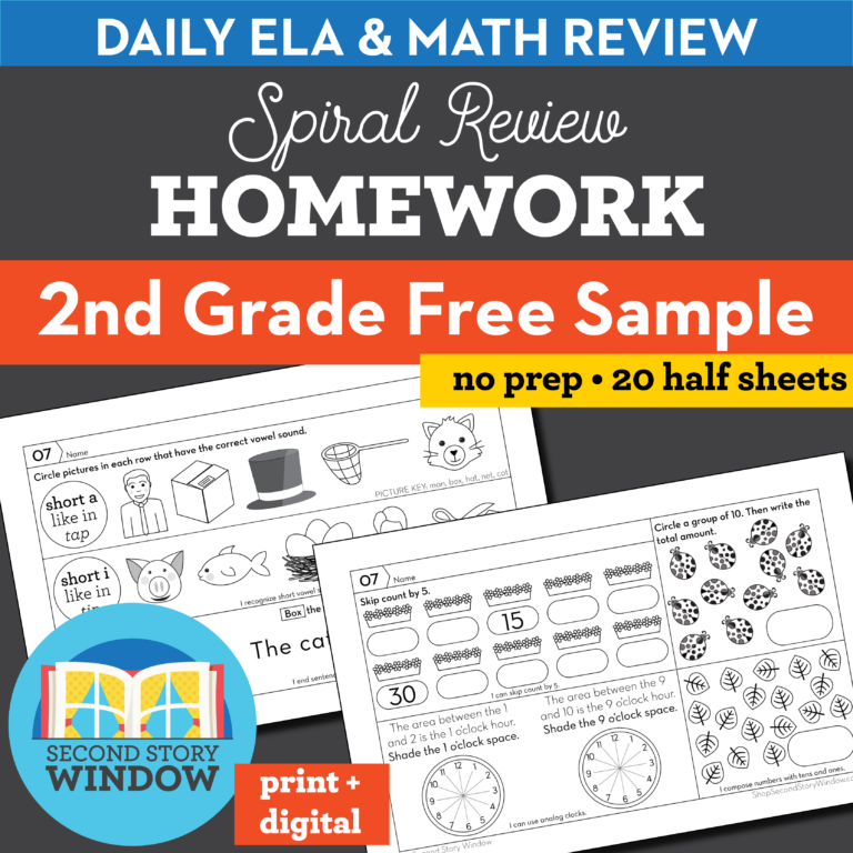 lesson 2 homework 2.3 second grade