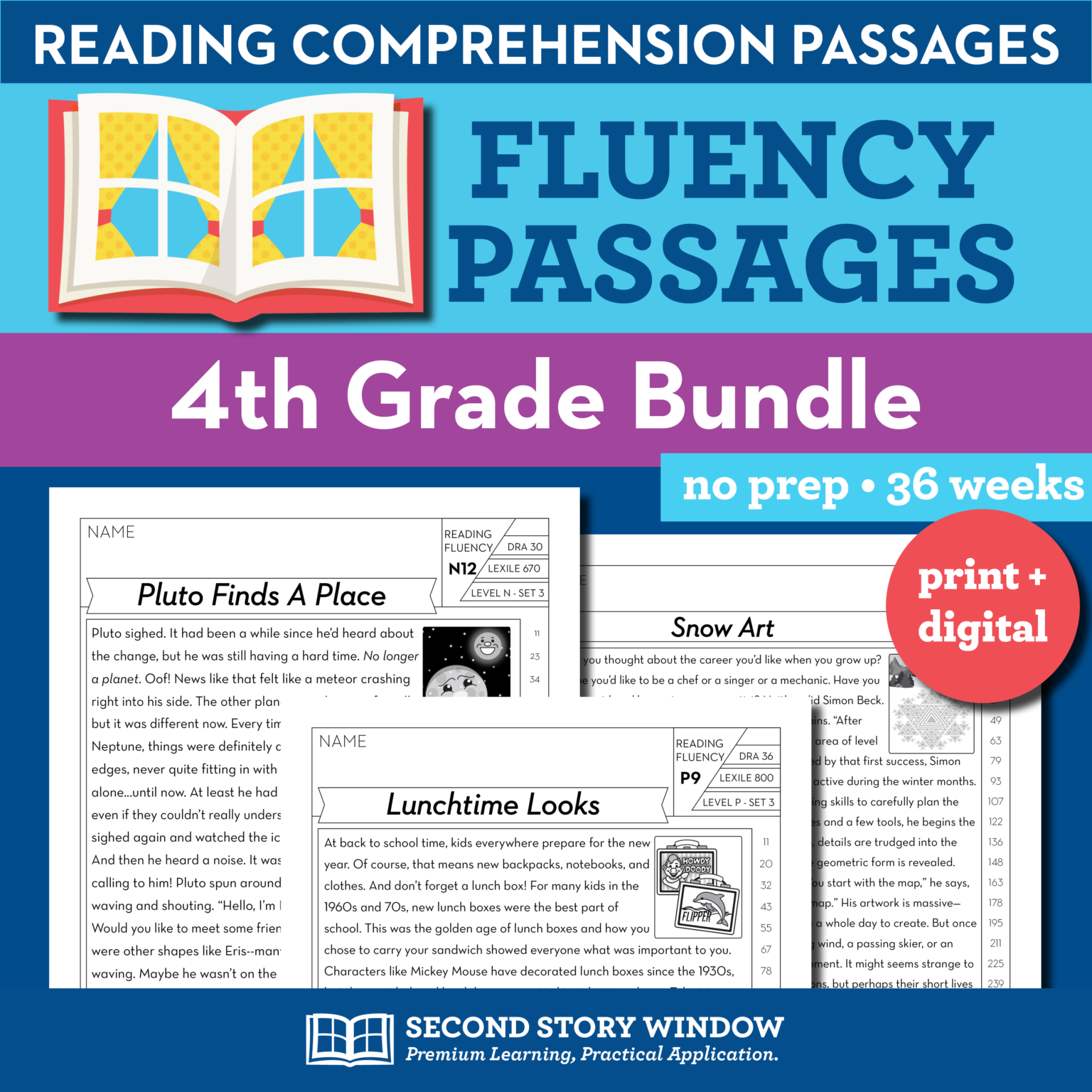 4th Grade Fluency Passages Reading Comprehension Questions