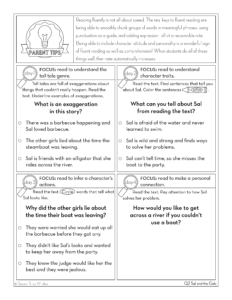 Reading Fluency Homework Level Q Set 1 - Second Story Window